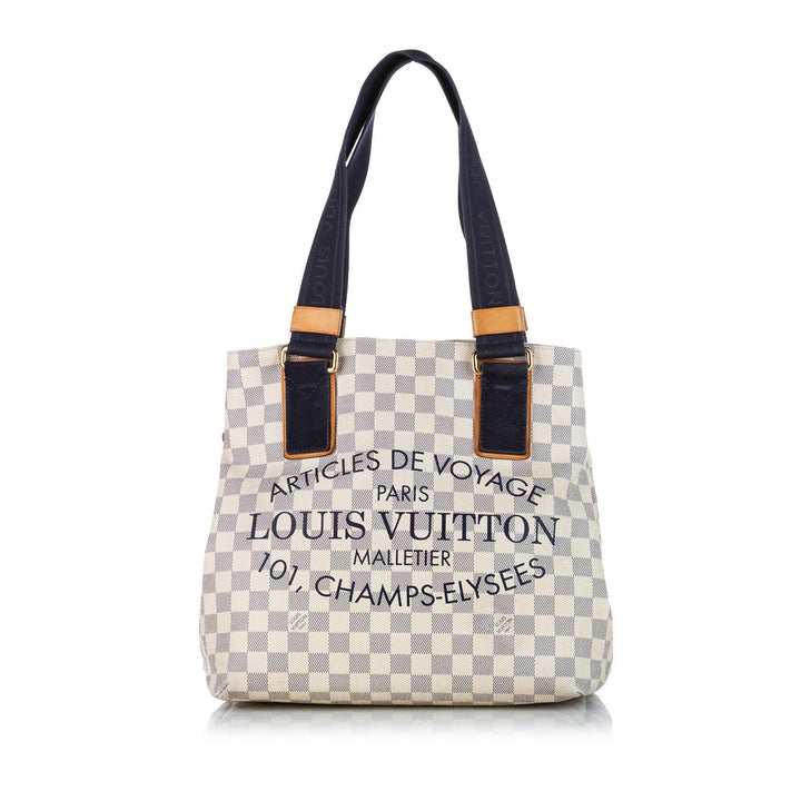 L*V Damier Azur Beach Cabas PM (SHG-20729)