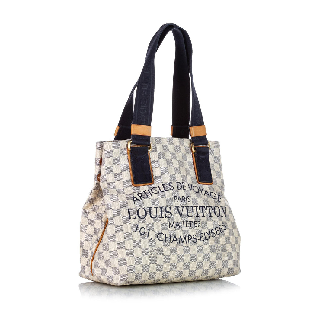 L*V Damier Azur Beach Cabas PM (SHG-20729)