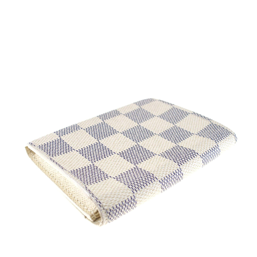 L*V Damier Azur Enveloppe Cartes de Visite Card Case (SHG-11960)