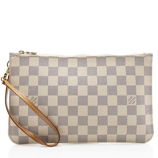 Louis Vuitton Damier Azur Neverfull MM Pochette