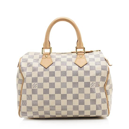 Louis Vuitton Damier Azur Speedy 25 Satchel