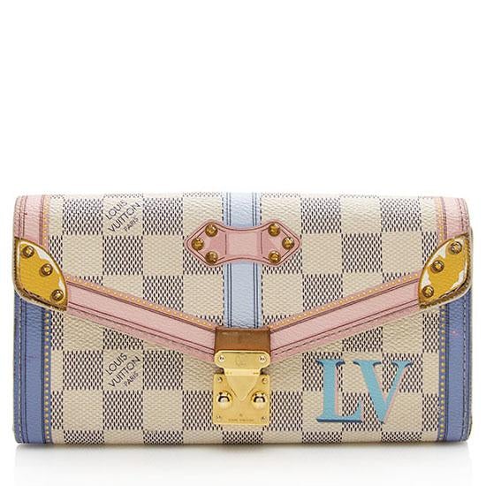 Louis Vuitton Damier Azur Summer Trunk Sarah Wallet