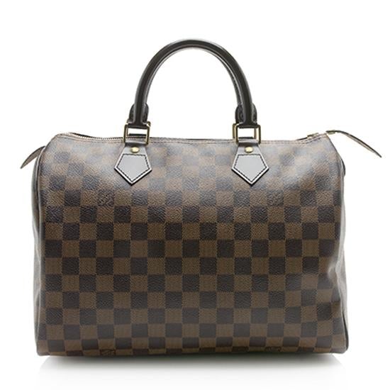 Louis Vuitton Damier Ebene Speedy 30 Satchel