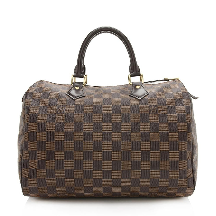 Louis Vuitton Damier Ebene Speedy 30 Satchel