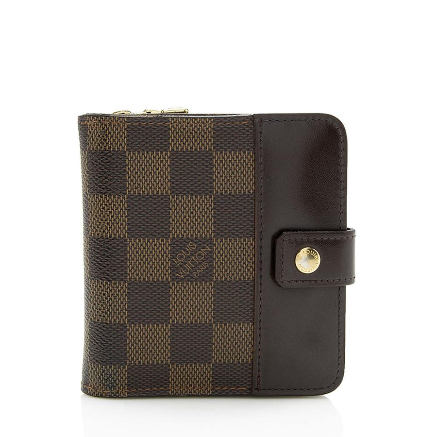 Louis Vuitton Damier Ebene Zipped Compact Wallet