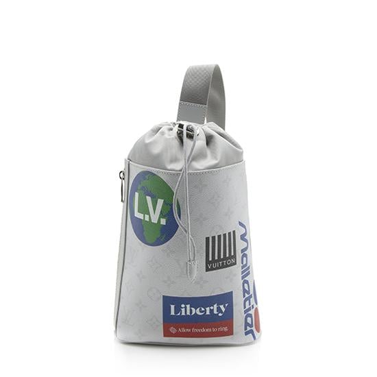 Louis Vuitton Limited Edition Monogram Canvas Chalk Sling Bag