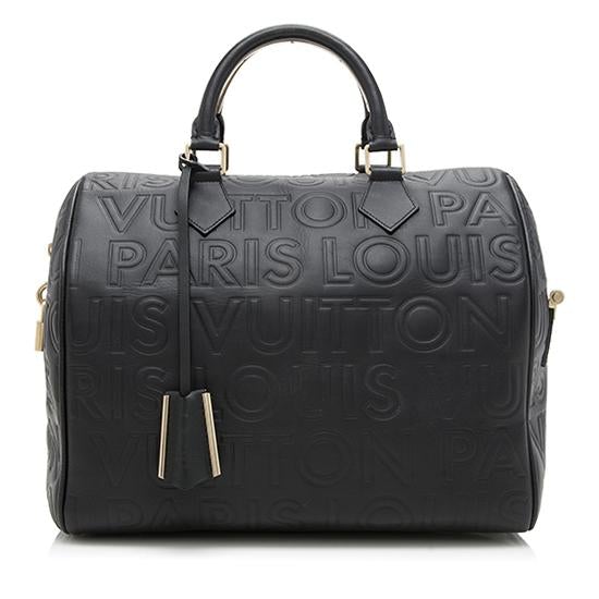 Louis Vuitton Limited Edition Paris Speedy Cube 30 Satchel