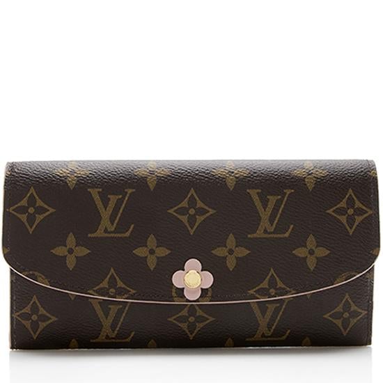 Louis Vuitton Monogram Canvas Emilie Flower Charm Wallet