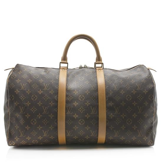 Louis Vuitton Vintage Monogram Canvas Keepall 50 Duffel Bag