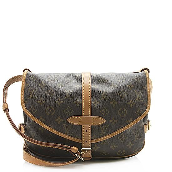Louis Vuitton Vintage Monogram Canvas Saumur 30 Messenger Bag
