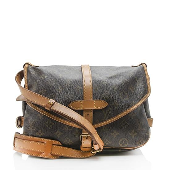 Louis Vuitton Vintage Monogram Canvas Saumur 30 Shoulder Bag