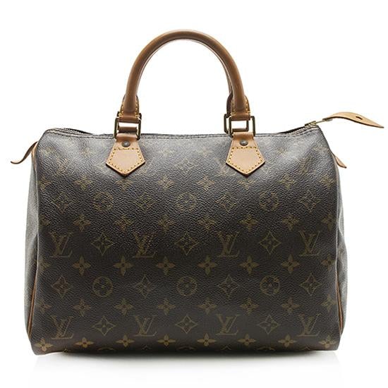 Louis Vuitton Vintage Monogram Canvas Speedy 30 Satchel