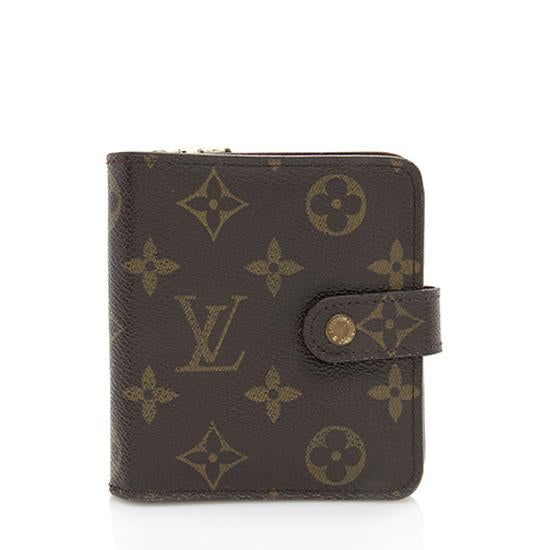 Louis Vuitton Monogram Canvas Zipped Compact Wallet
