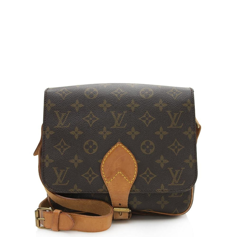 Louis Vuitton Vintage Monogram Canvas Cartouchiere MM Shoulder Bag
