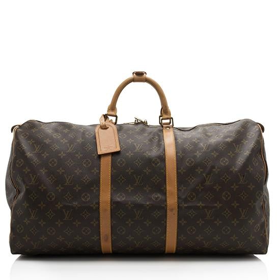 Louis Vuitton Vintage Monogram Canvas Keepall 60 Duffel Bag