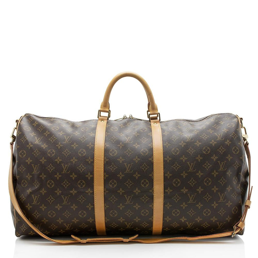 Louis Vuitton Vintage Monogram Canvas Keepall Bandouliere 60 Duffel Bag
