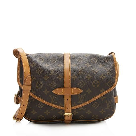 Louis Vuitton Vintage Monogram Canvas Saumur 30 Shoulder Bag