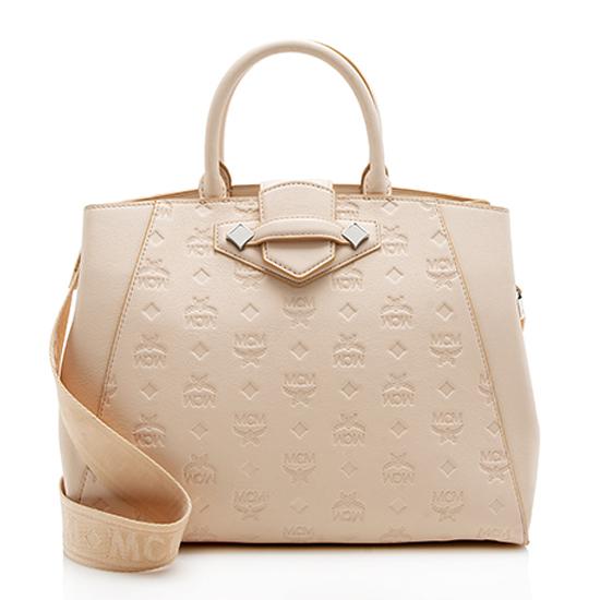 MCM Monogram Leather Essential Medium Tote