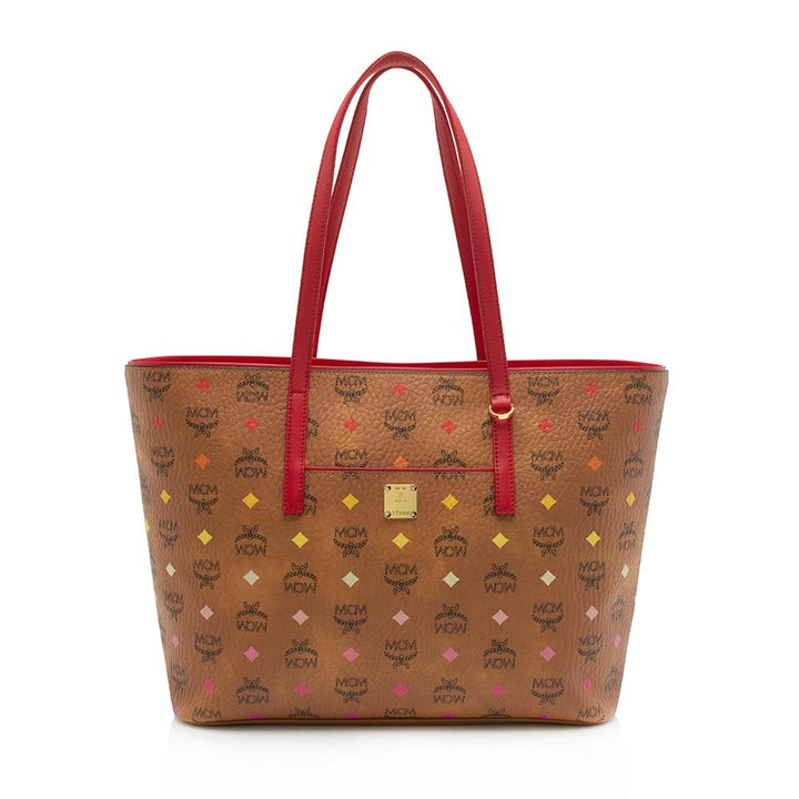 MCM Spektrum Visetos Anya Top Zip Medium Shopper Tote (SHF-11740)