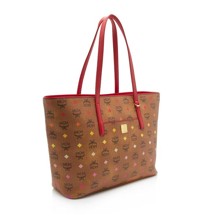 MCM Spektrum Visetos Anya Top Zip Medium Shopper Tote (SHF-11740)