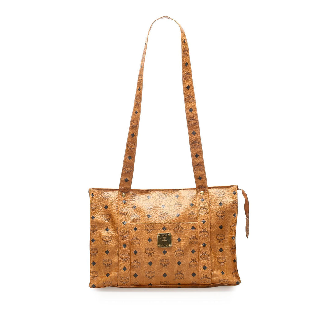 MCM Visetos Leather Tote Bag (SHG-11875)