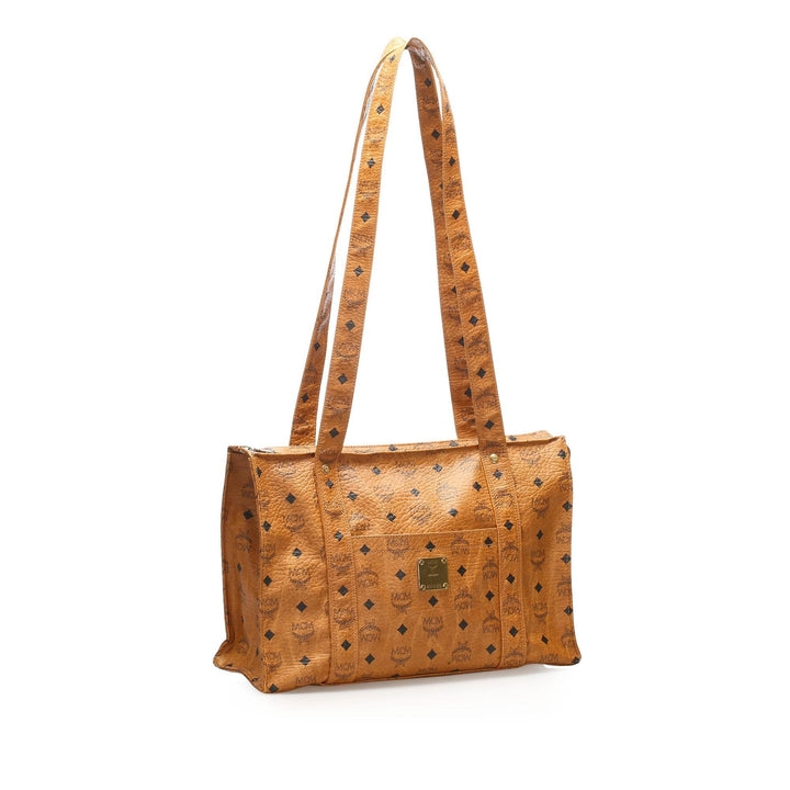 MCM Visetos Leather Tote Bag (SHG-11875)