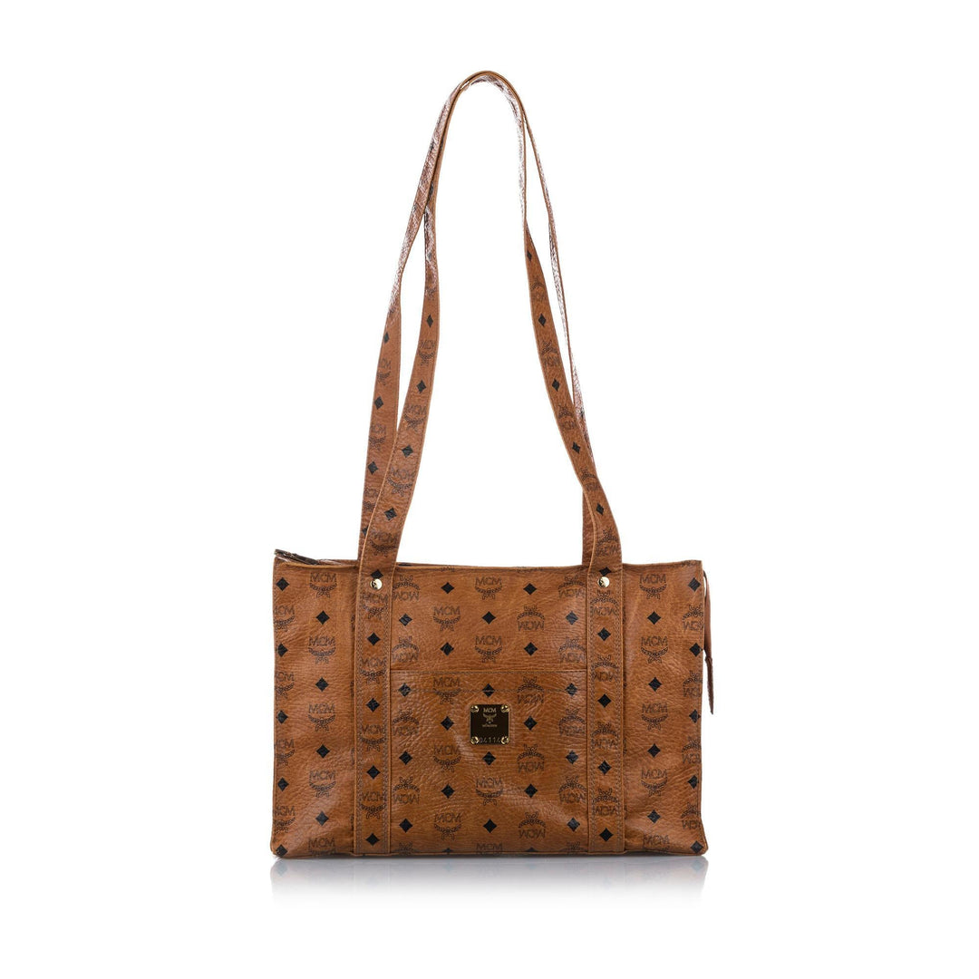 MCM Visetos Leather Tote Bag (SHG-15542)