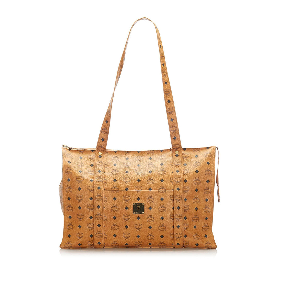 MCM Visetos Leather Tote Bag (SHG-17521)