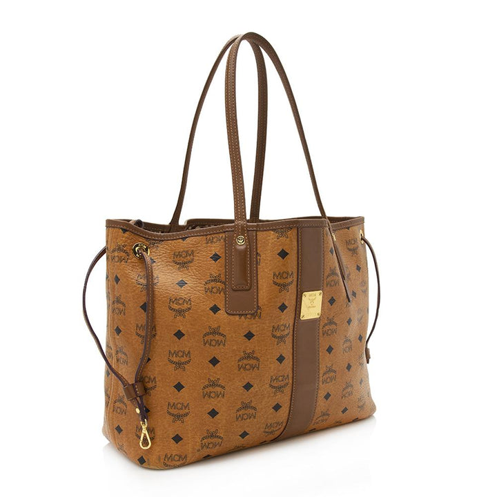 MCM Visetos Liz Reversible Medium Shopper Tote  (SHF-11704)