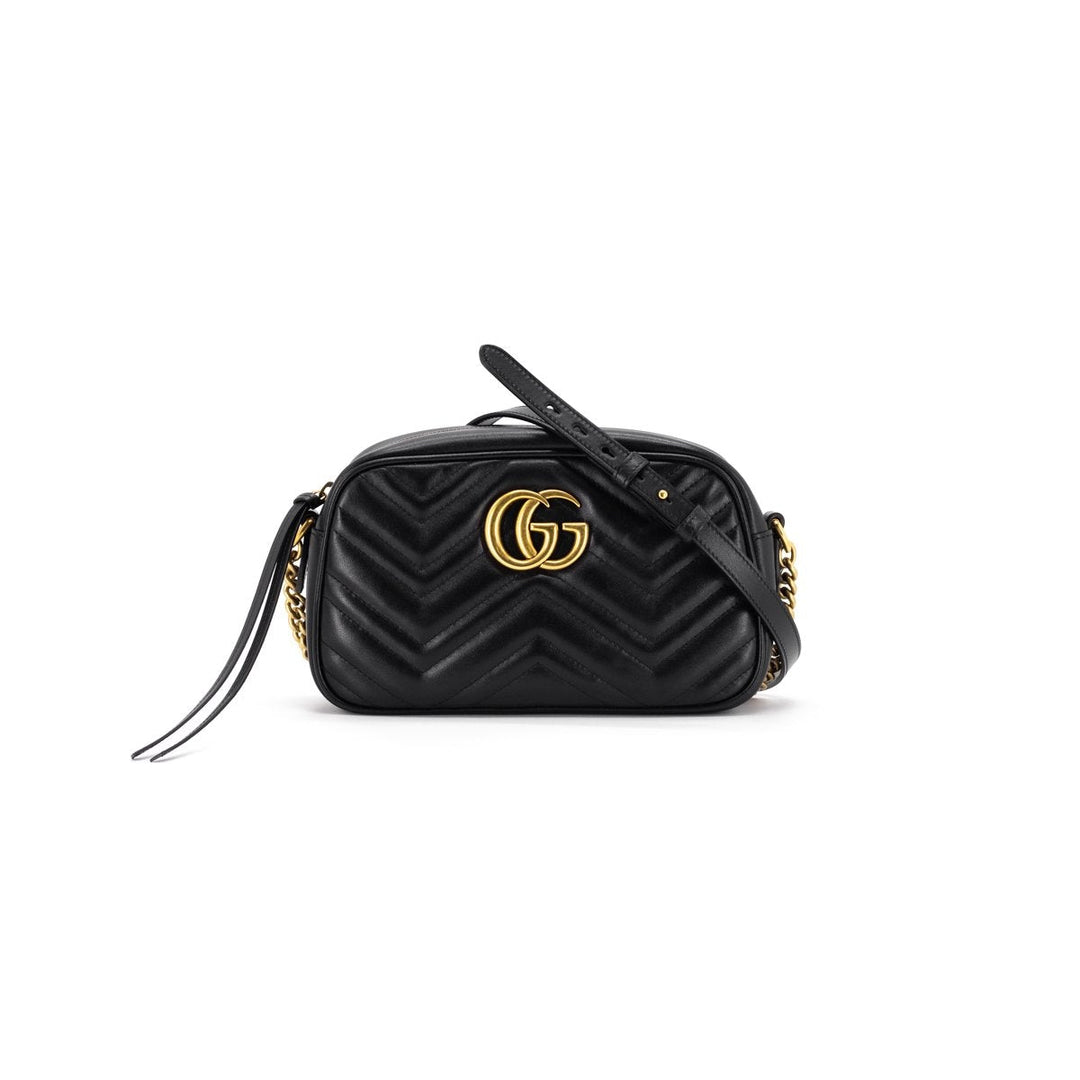 G*G GG Marmont Small Shoulder Bag Black
