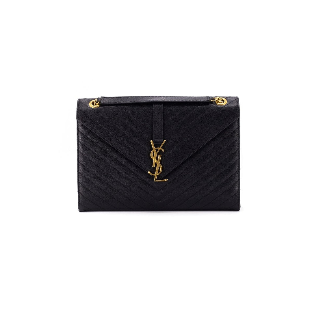 Saint Laurent Envelope Bag Large Black