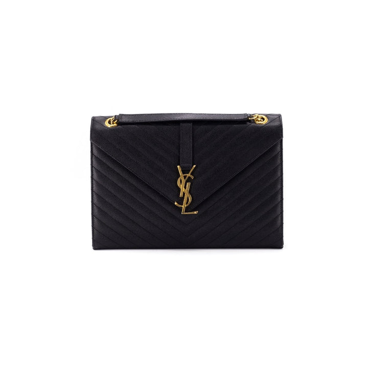 Saint Laurent Envelope Bag Large Black