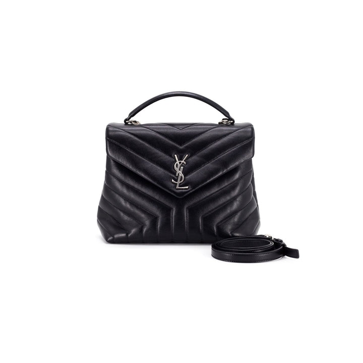 Saint Laurent Small LouLou Top Handle  Bag Black