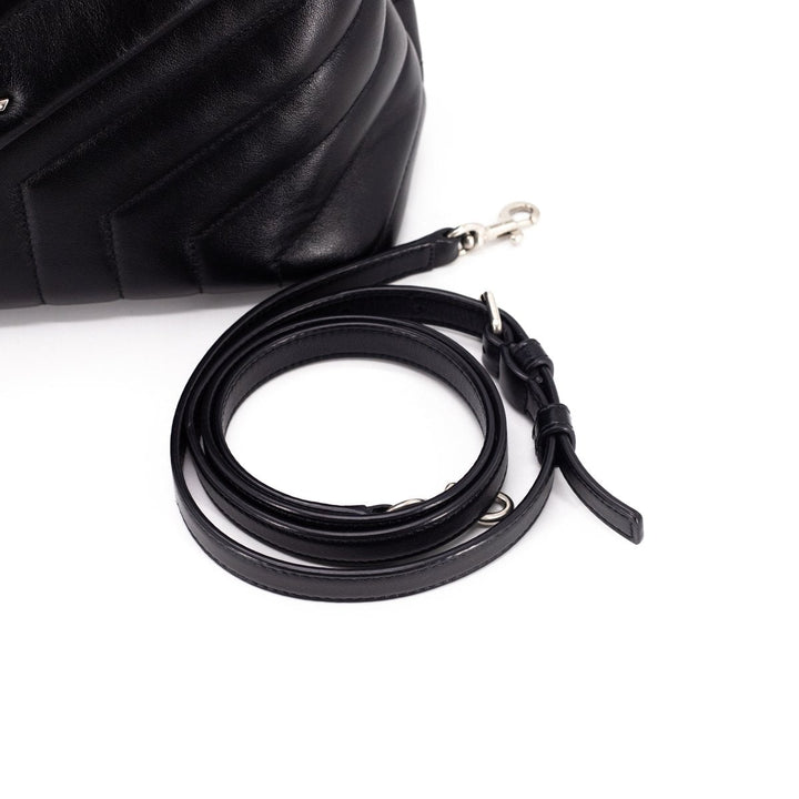 Saint Laurent Small LouLou Top Handle  Bag Black