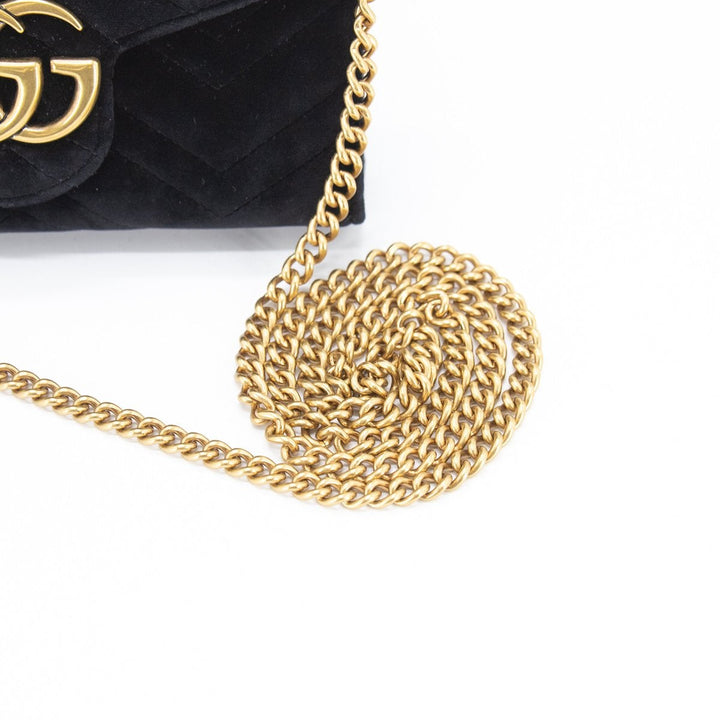 G*G Marmont Clutch On Chain Black