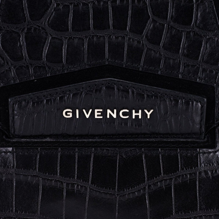Givenchy Clutch Croc Embossed Black