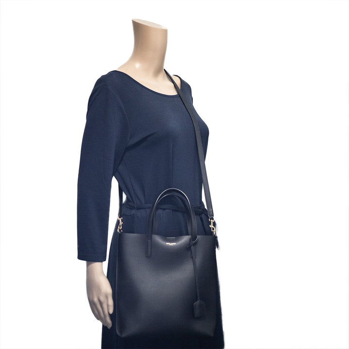 Saint Laurent Leather Tote Black