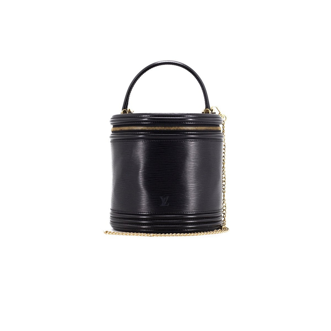 L*V EPI Leather Bucket Bag Noir