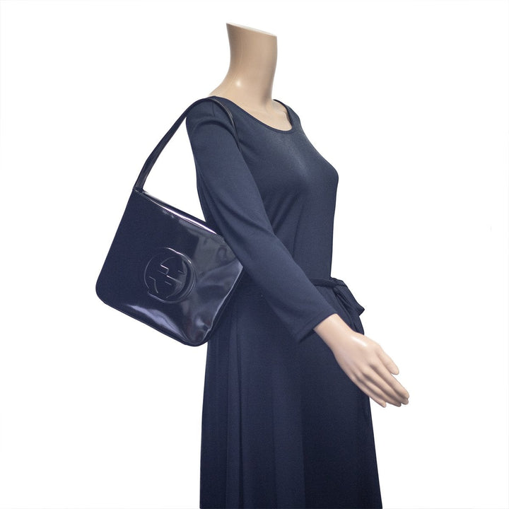 G*G Leather Tote Black