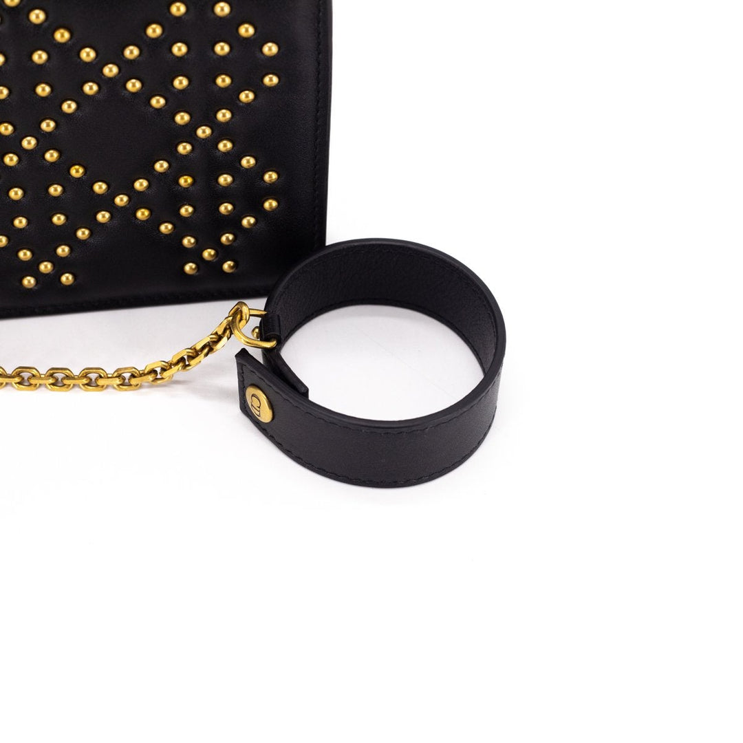 Di**r Studded Wallet/Wristlet Black