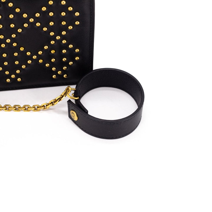 Di**r Studded Wallet/Wristlet Black