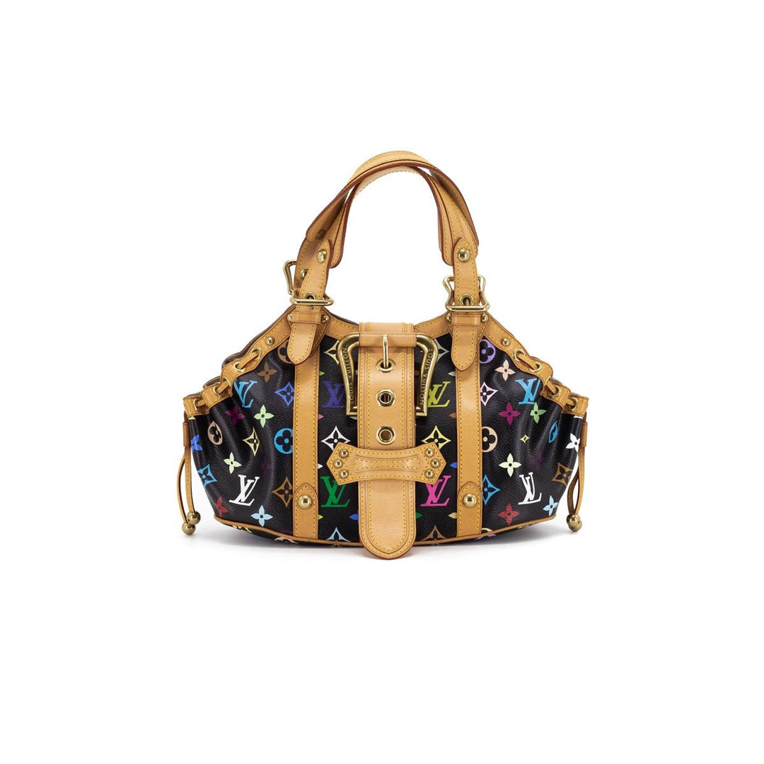 L*V Multicolor Monogram Shoulder Bag Black