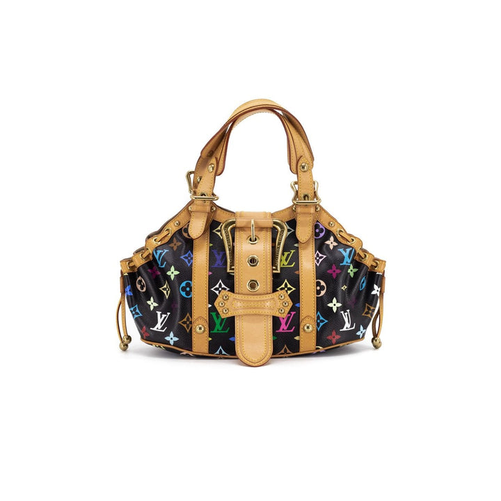L*V Multicolor Monogram Shoulder Bag Black
