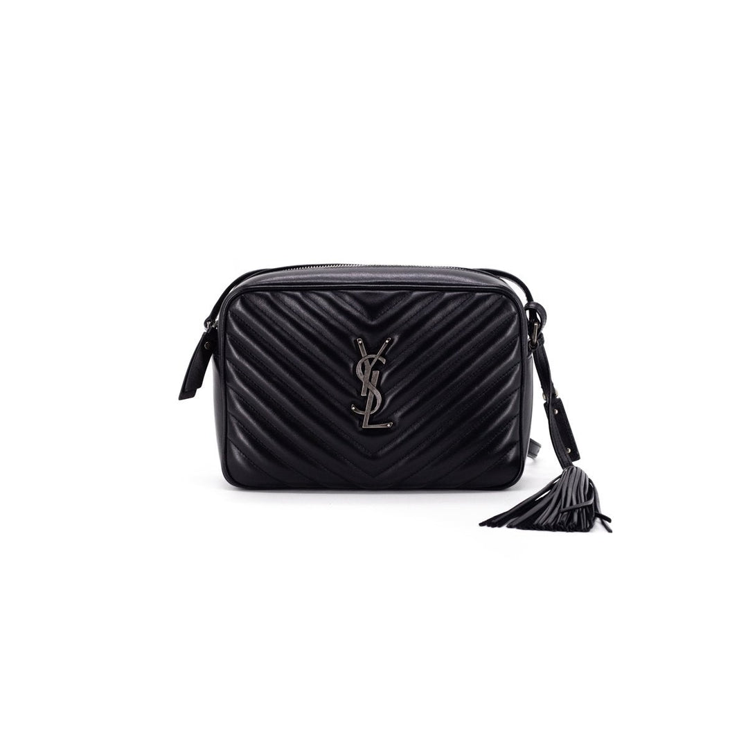 Saint Laurent Lou Camera Crossbody Bag Black