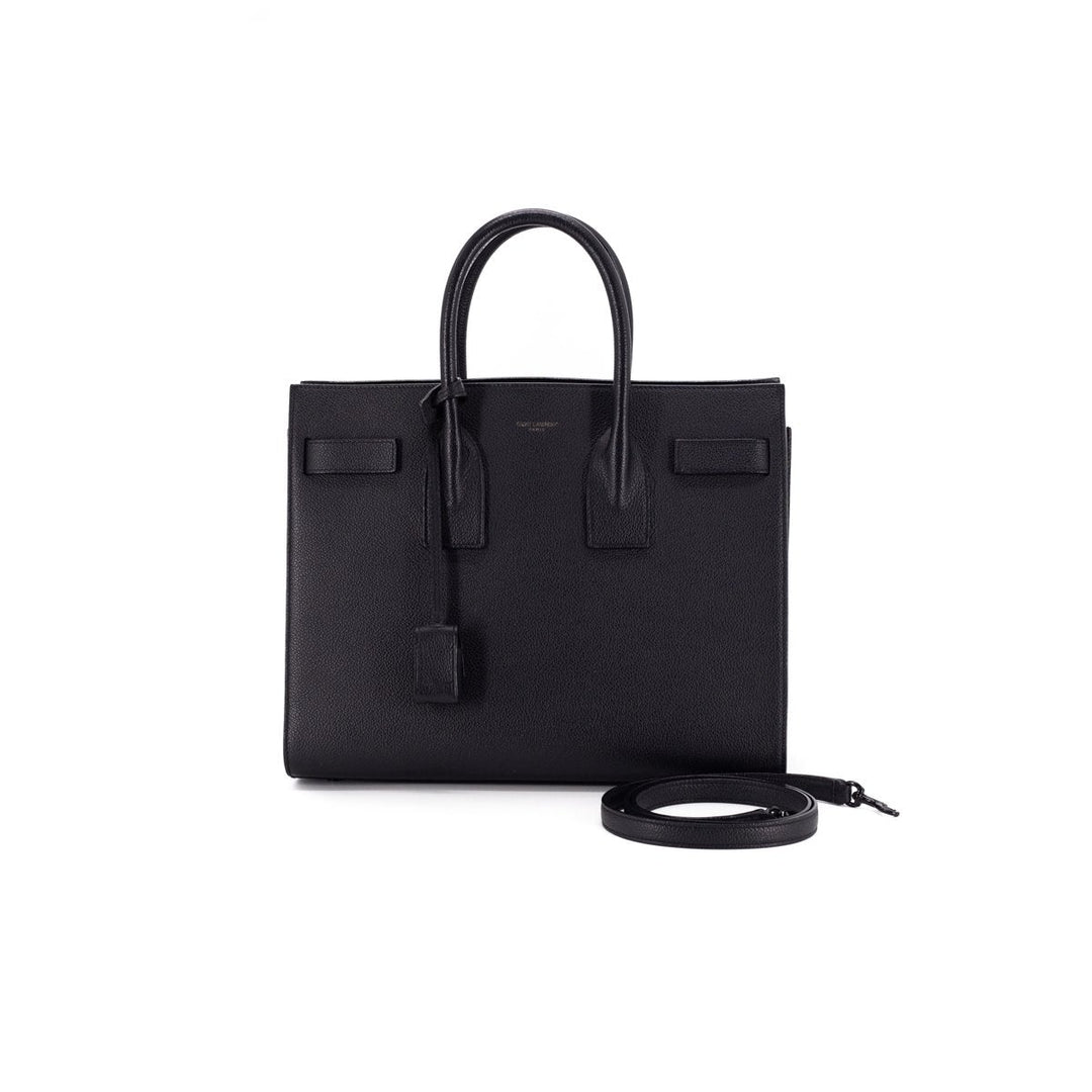 Saint Laurent Classic Sac De Jour Small In Grained Leather Black