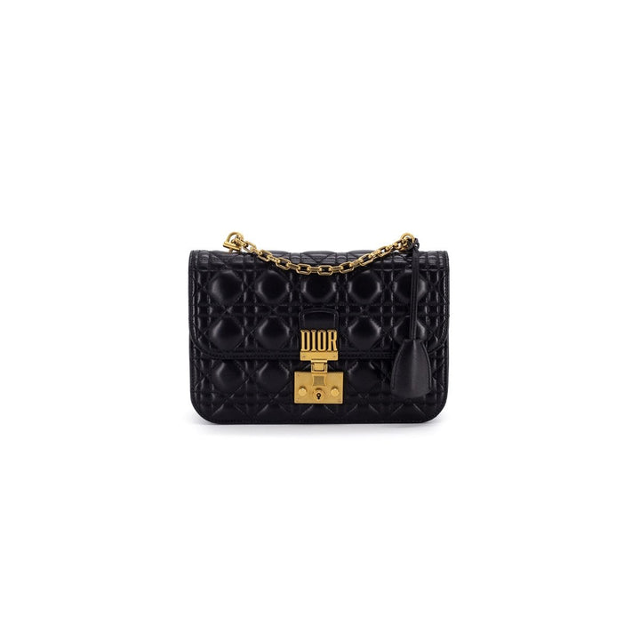 Di**r Di**raddict Leather Clutch on Chain Black