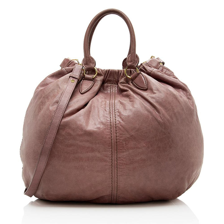 Miu Miu Vitello Lux Tote (SHF-13649)