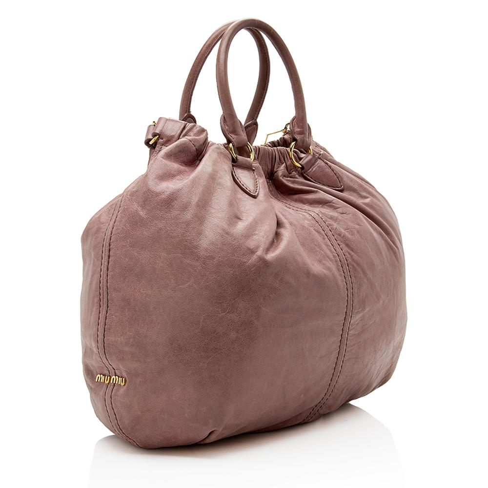 Miu Miu Vitello Lux Tote (SHF-13649)