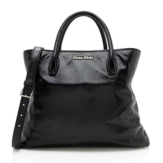 Miu Miu Vitello Shine Tote (SHF-12277)