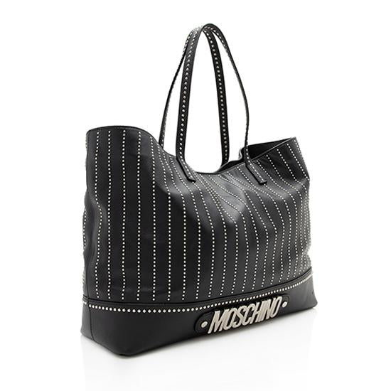 Moschino Leather Studded Tote